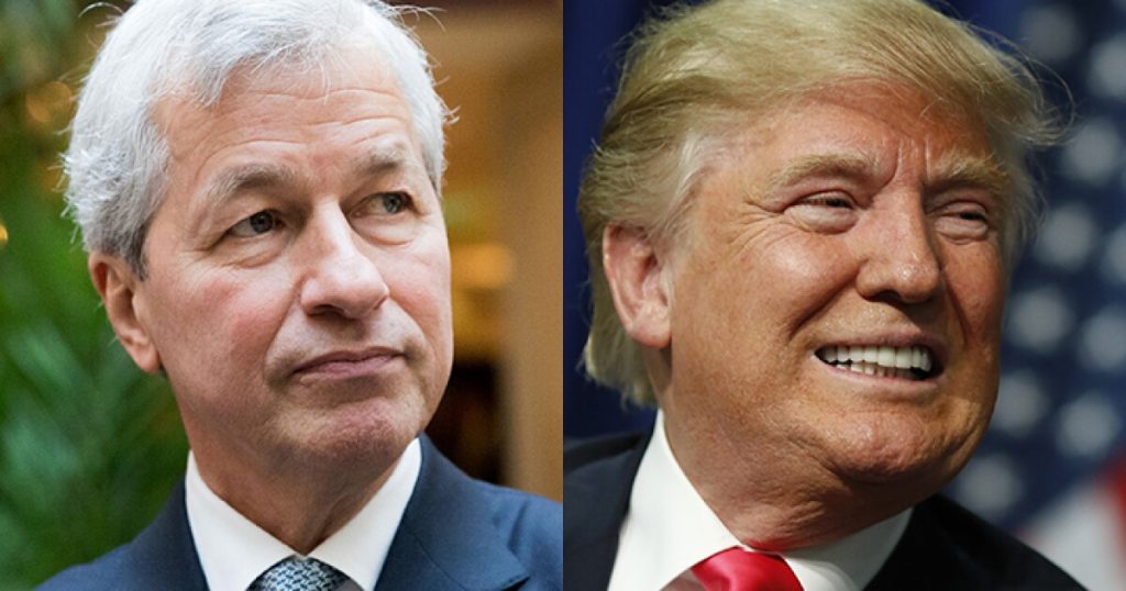 Trump says no room for Jamie Dimon in new administration